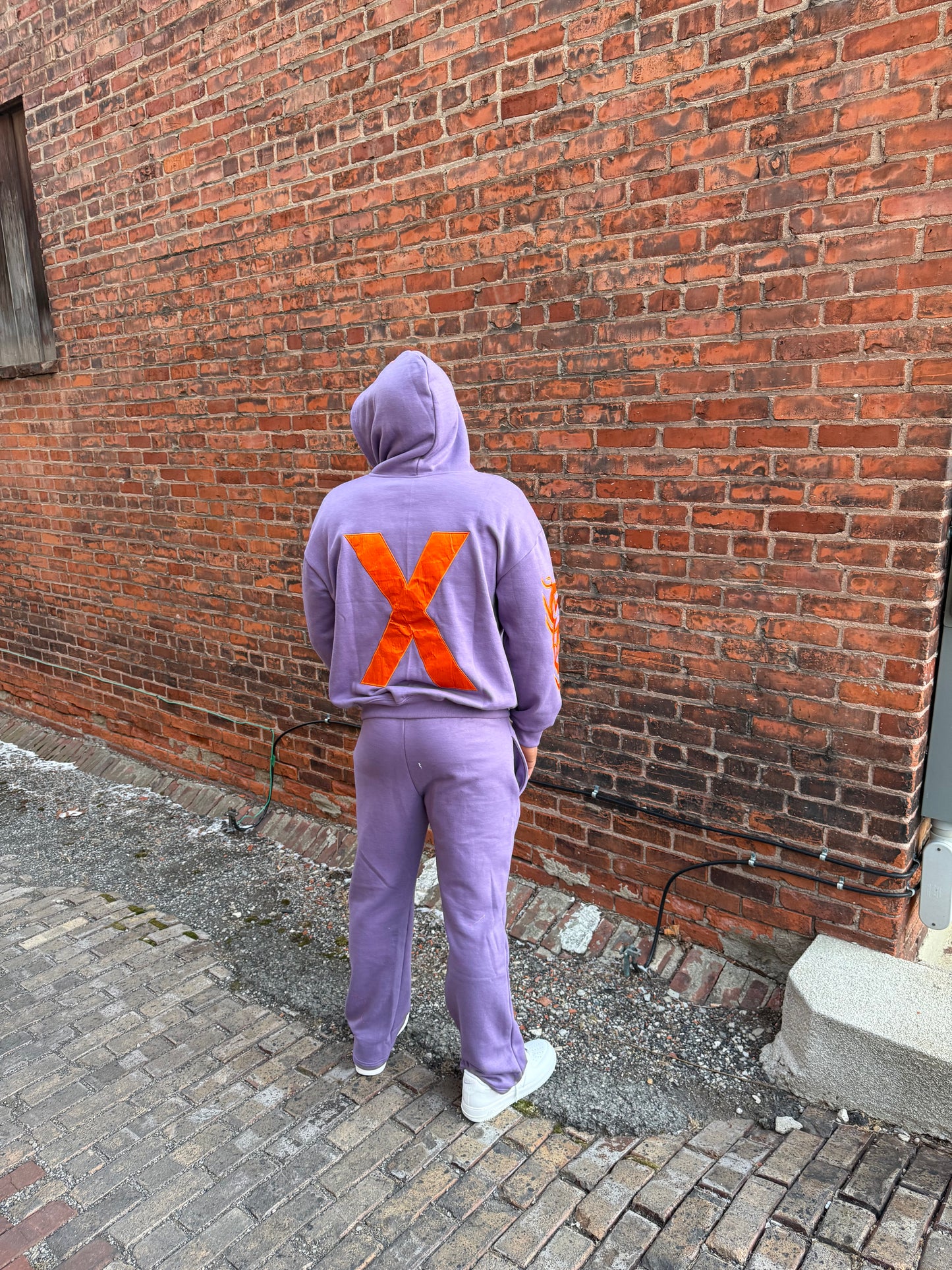 Purple X sweatsuit